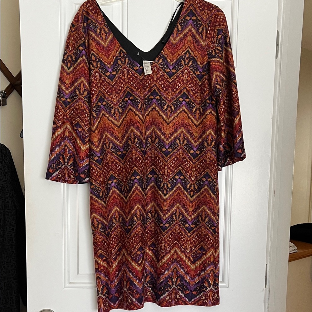 Emma & Michele Multicolor Chevron Tunic